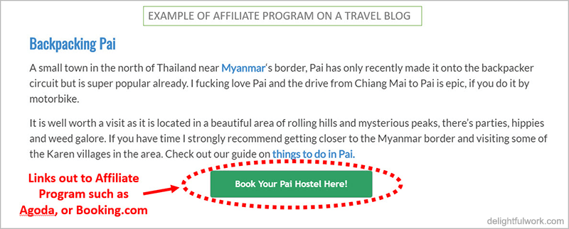 example of travel affiliate program